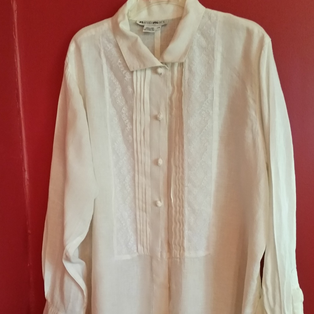 Nicole Marx Linen Tunic Size 1X